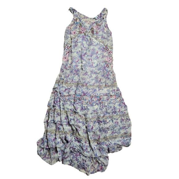New Sundance Aelis Floral Dress Purple Small - Picture 1 of 11